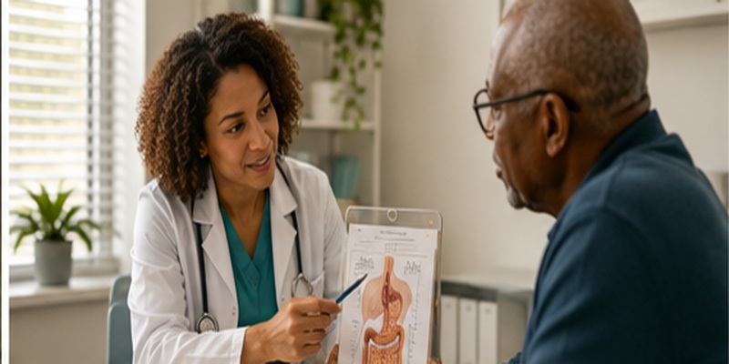 Doctor explaining diabetes