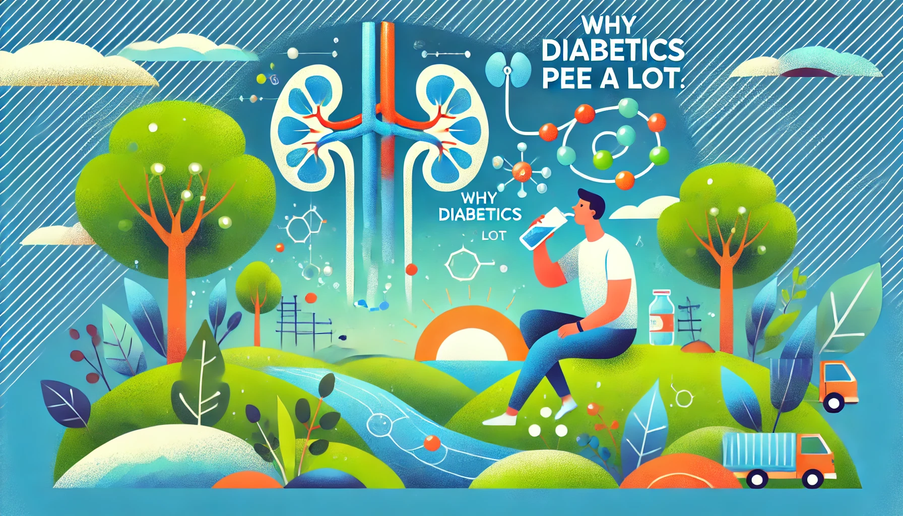 why diabetics pee a lot.