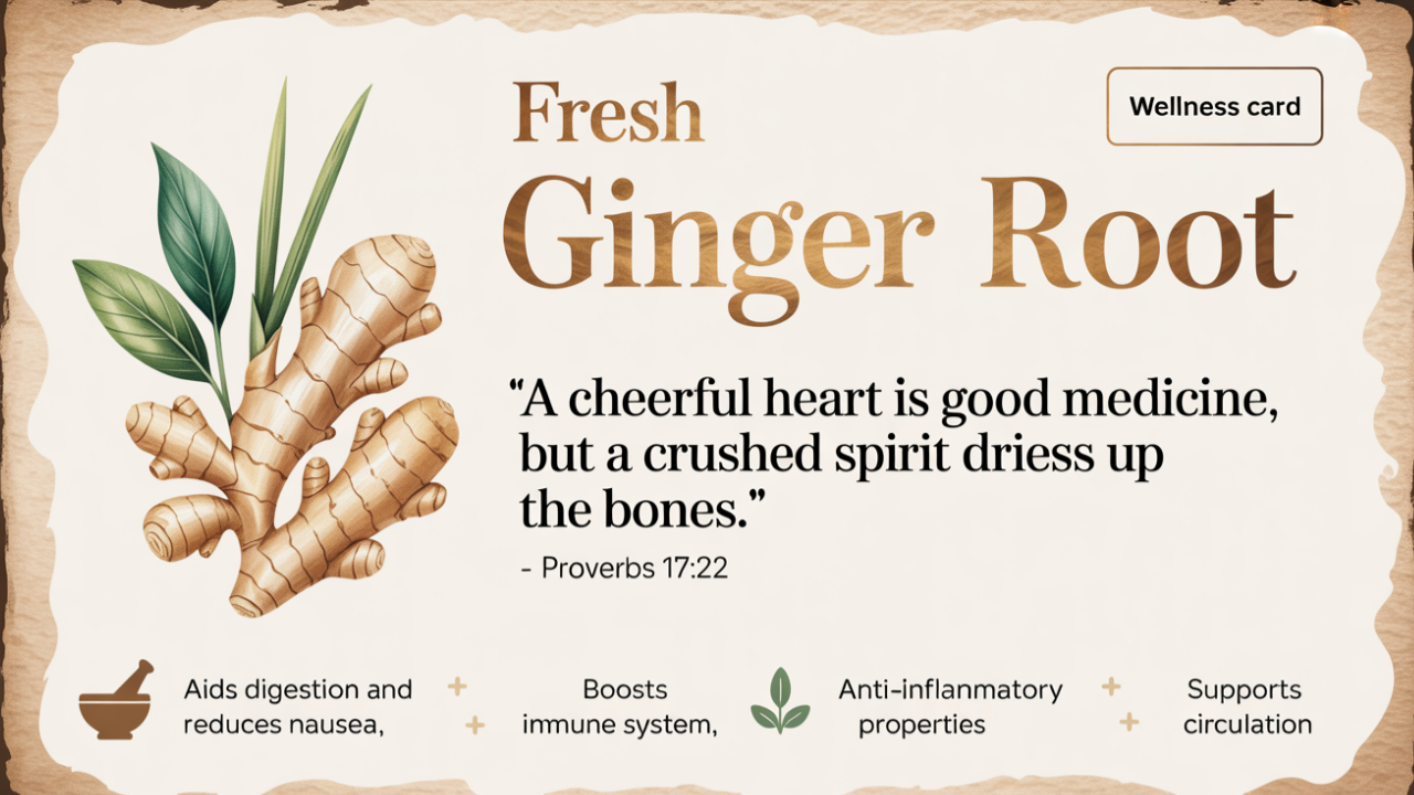 Fresh Ginger Root — Heavenly Herbs & Holy Benefits