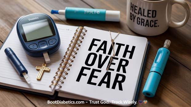 Faith-based diabetes prayer journal and blood sugar tracker