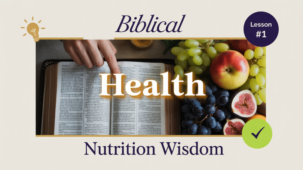 Teachings on biblical health and nutrition wisdom